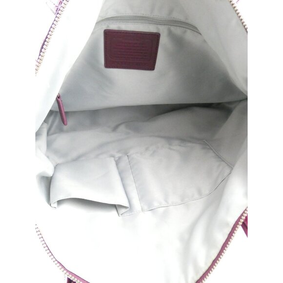 Coach Laura Signature Khaki Berry Tote F18335 - Picture 7 of 16